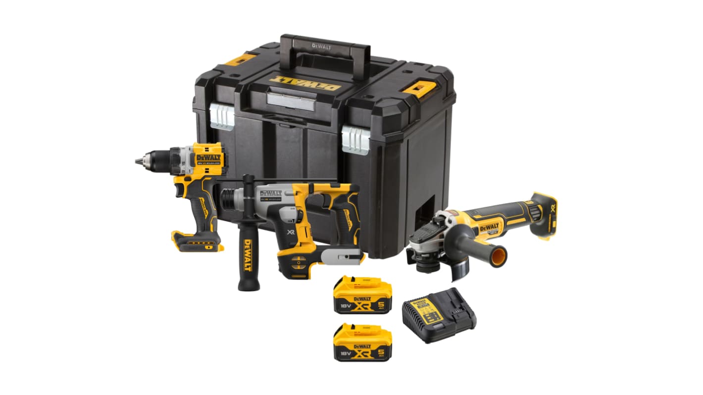 DeWALT DCK355P2T-QW, 18V Cordless Power Tool Kit, Type C - Euro Plug