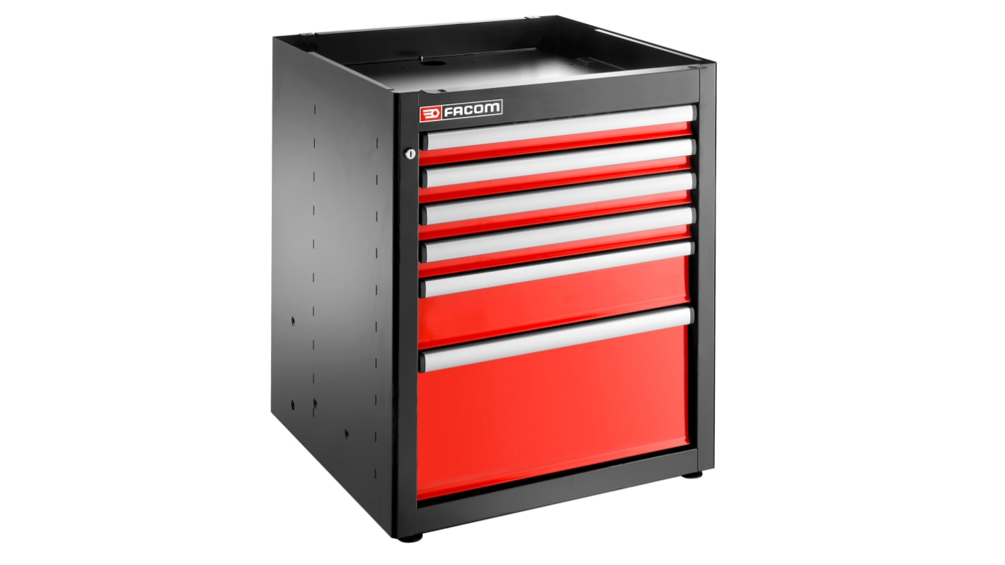 6 drawer Epoxy Coated Metal Tool Cabinet, 840mm x 701mm x 722mm