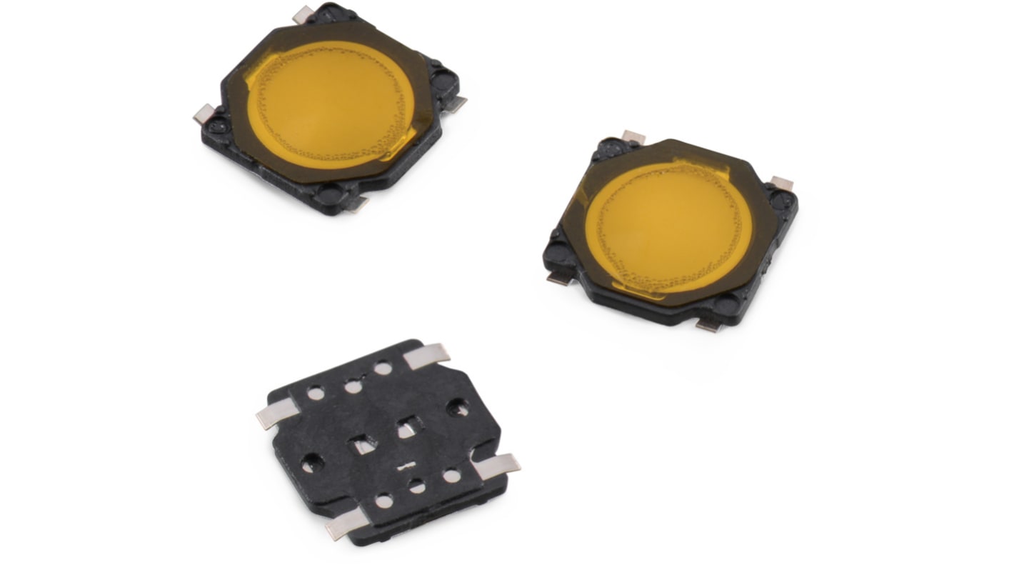 Wurth Elektronik Black Tact Switch, SPST 50mA 0.7mm Surface Mount