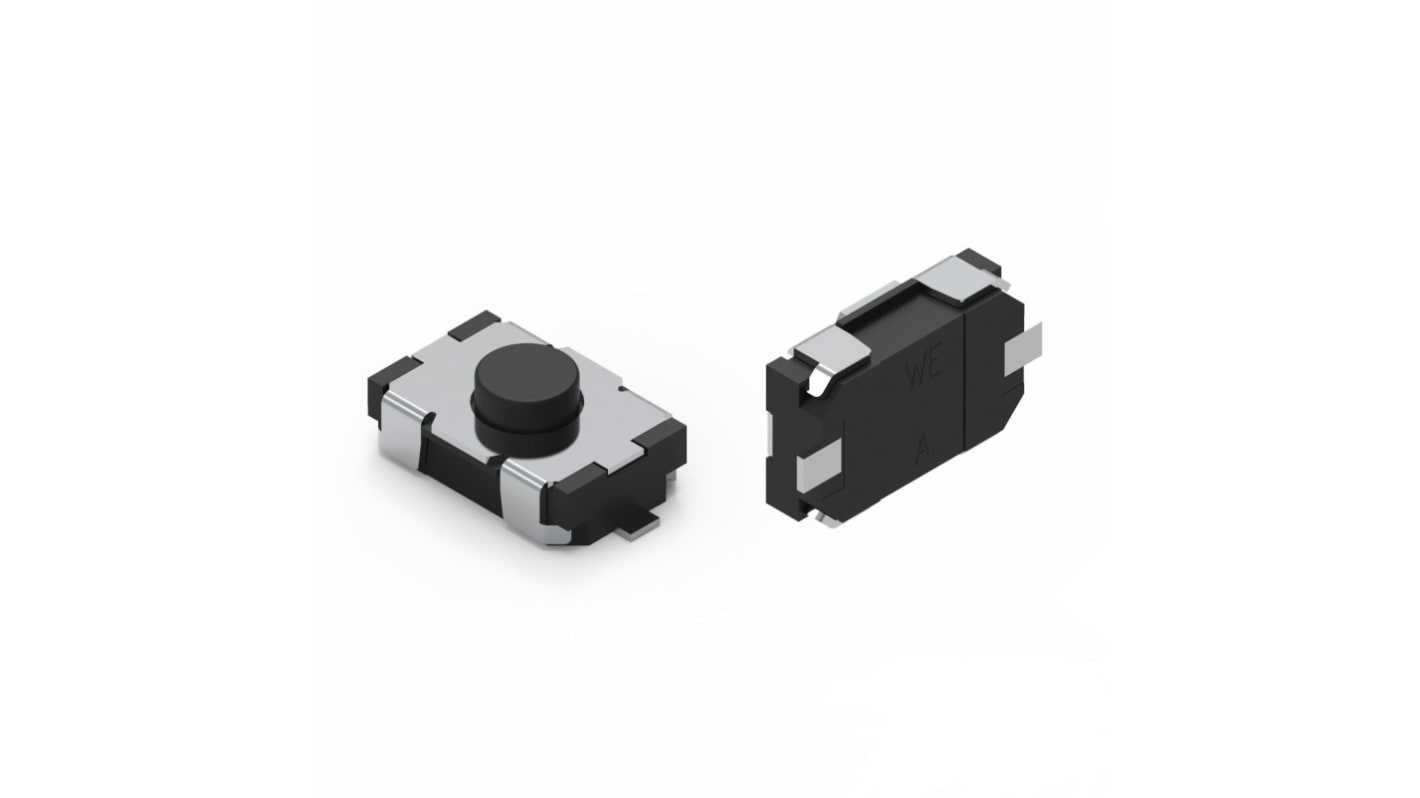 Wurth Elektronik IP67 White Tact Switch, SPST 50mA 2.3mm Surface Mount