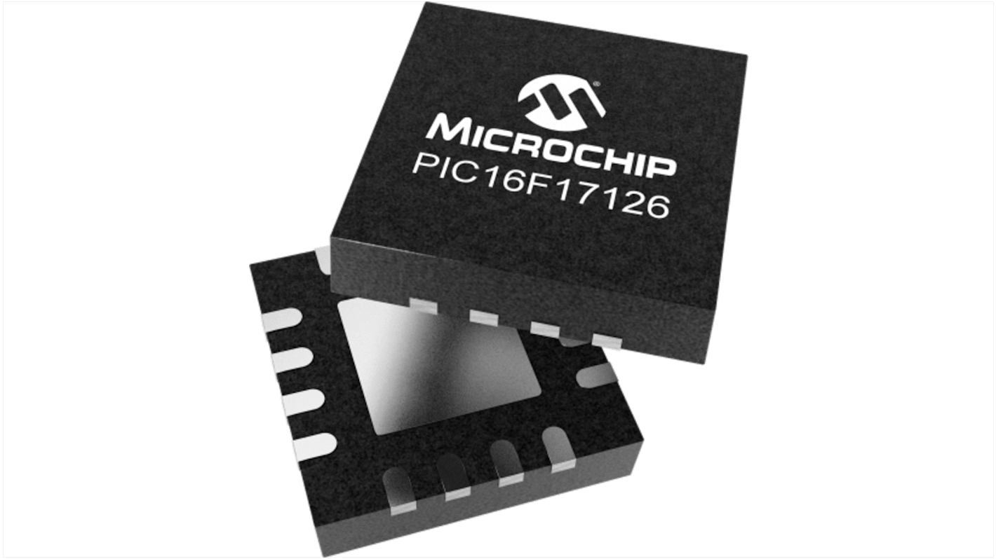Microchip PIC16F17126-I/7N, 8bit PIC16 Microcontroller, PIC16, 64MHz, 28 KB EEPROM, Flash, 16-Pin VQFN