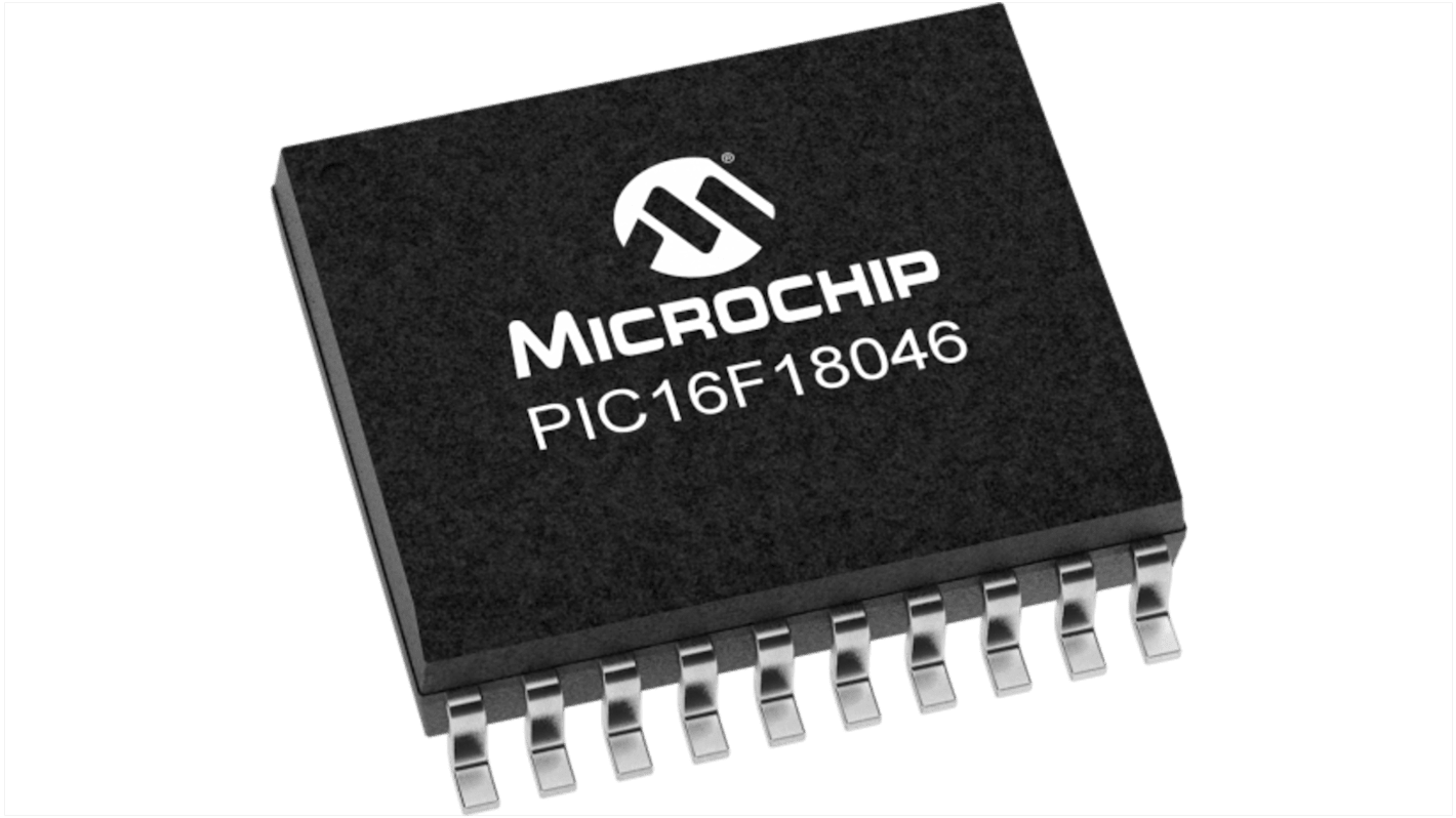 Microchip PIC16F18046-I/SO, 8bit PIC16 Microcontroller, PIC16, 64MHz, 28 KB Flash, 20-Pin SOIC