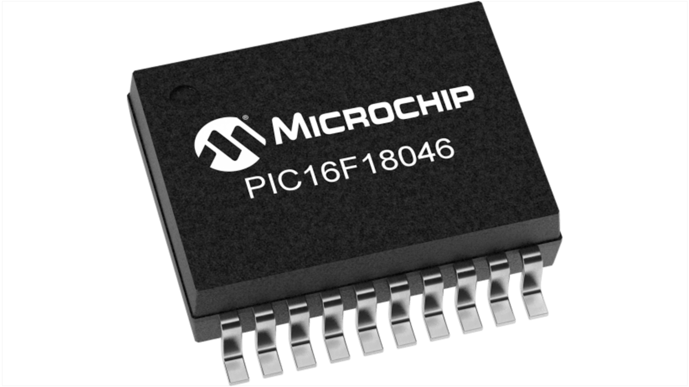 Microchip Mikrocontroller PIC16 PIC16 8bit PCB-Montage 28 KB SSOP 20-Pin 64MHz