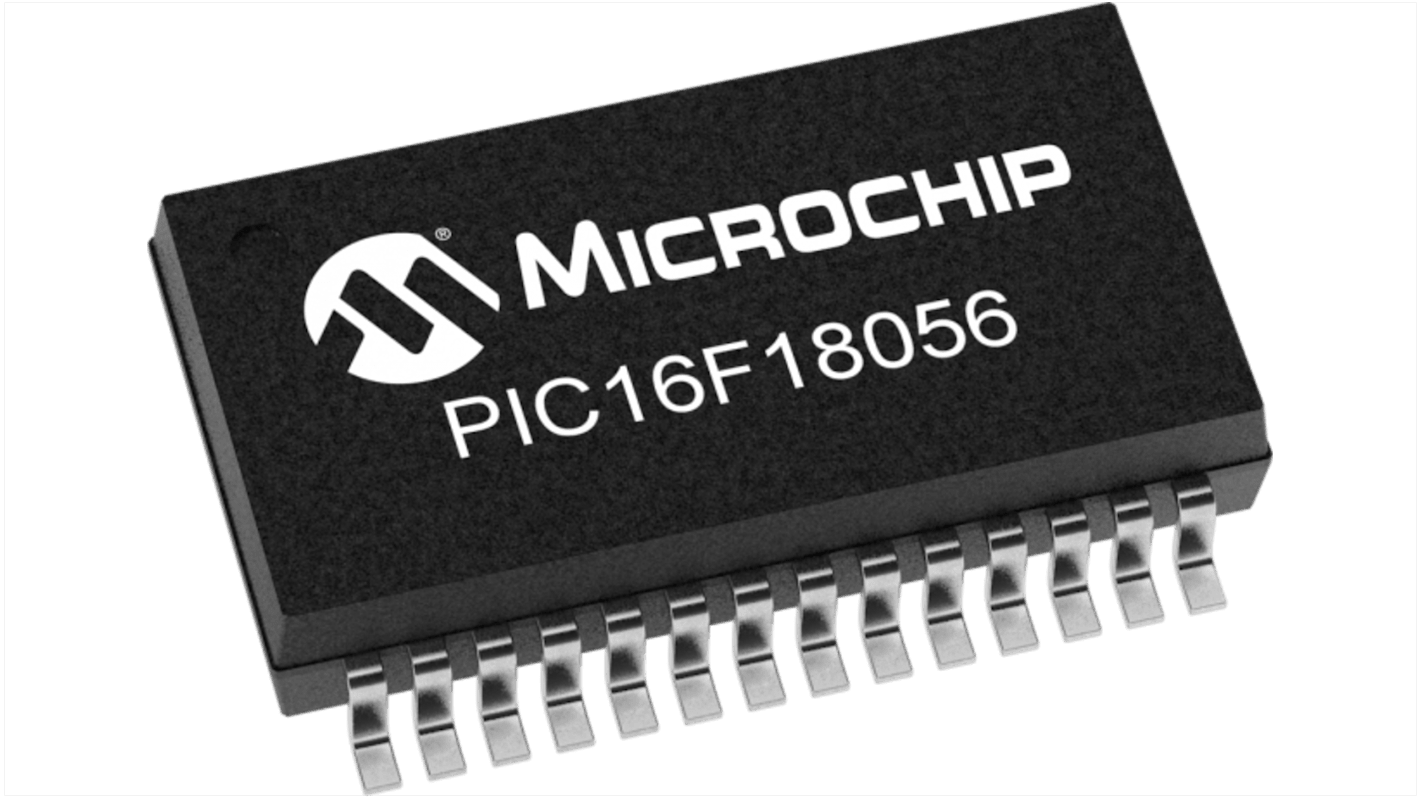 Microchip Mikrocontroller PIC16 PIC16 8bit PCB-Montage 28 KB SSOP 28-Pin 64MHz