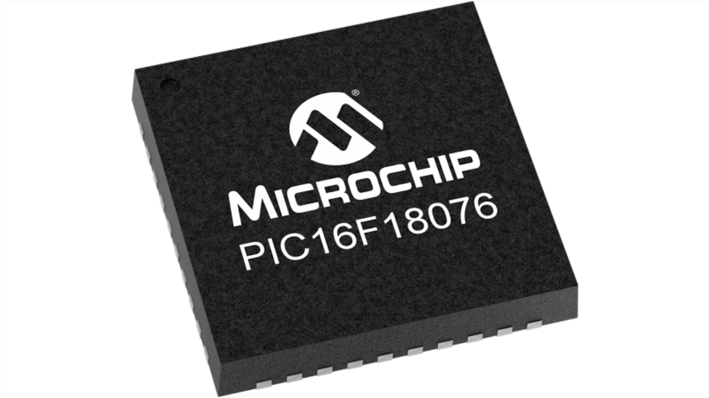 Mikrokontroler Microchip PIC16 QFN 40-pinowy Montaż na płytce drukowanej PIC16 28 KB 8bit 64MHz Flash