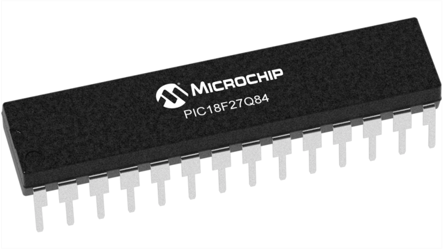 Mikrokontroler Microchip PIC18 SPDIP 28-pinowy Montaż na płytce drukowanej PIC18 28 KB 8bit 64MHz Flash
