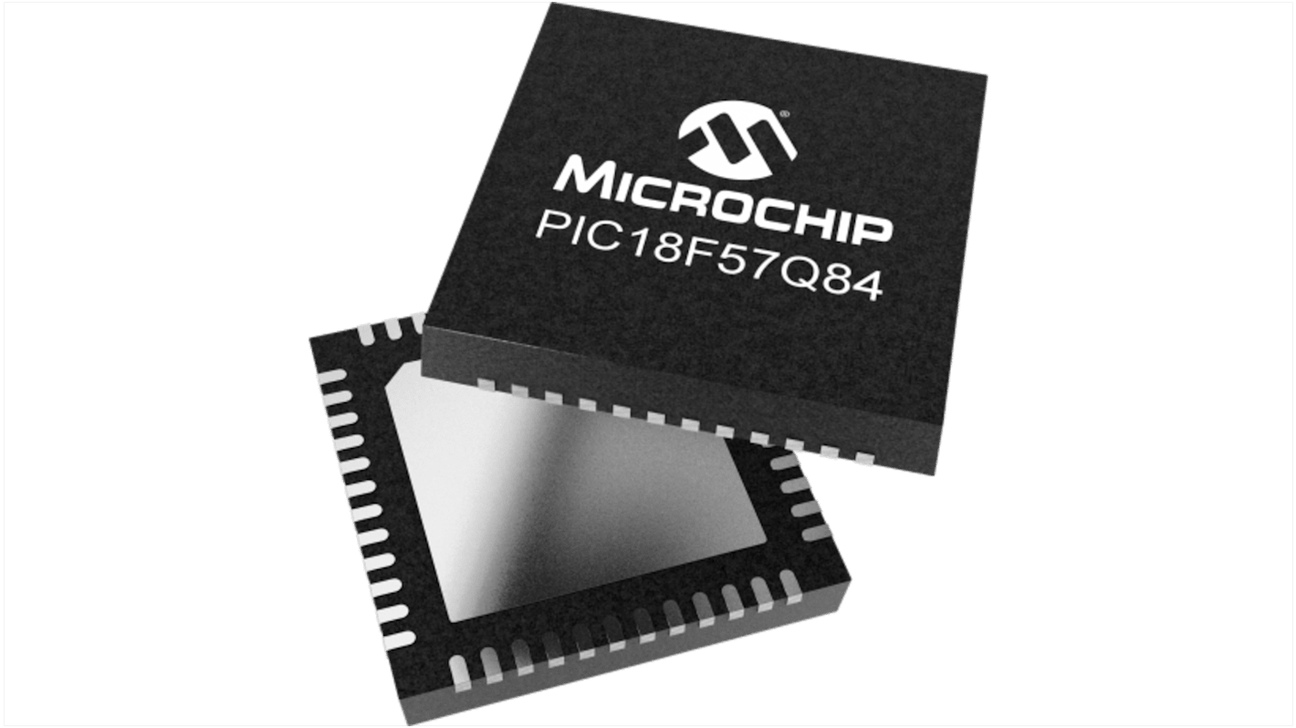 Microchip PIC18F57Q84-I/6MX, 8bit PIC18 Microcontroller, PIC18, 64MHz, 28 KB Flash, 40-Pin VQFN