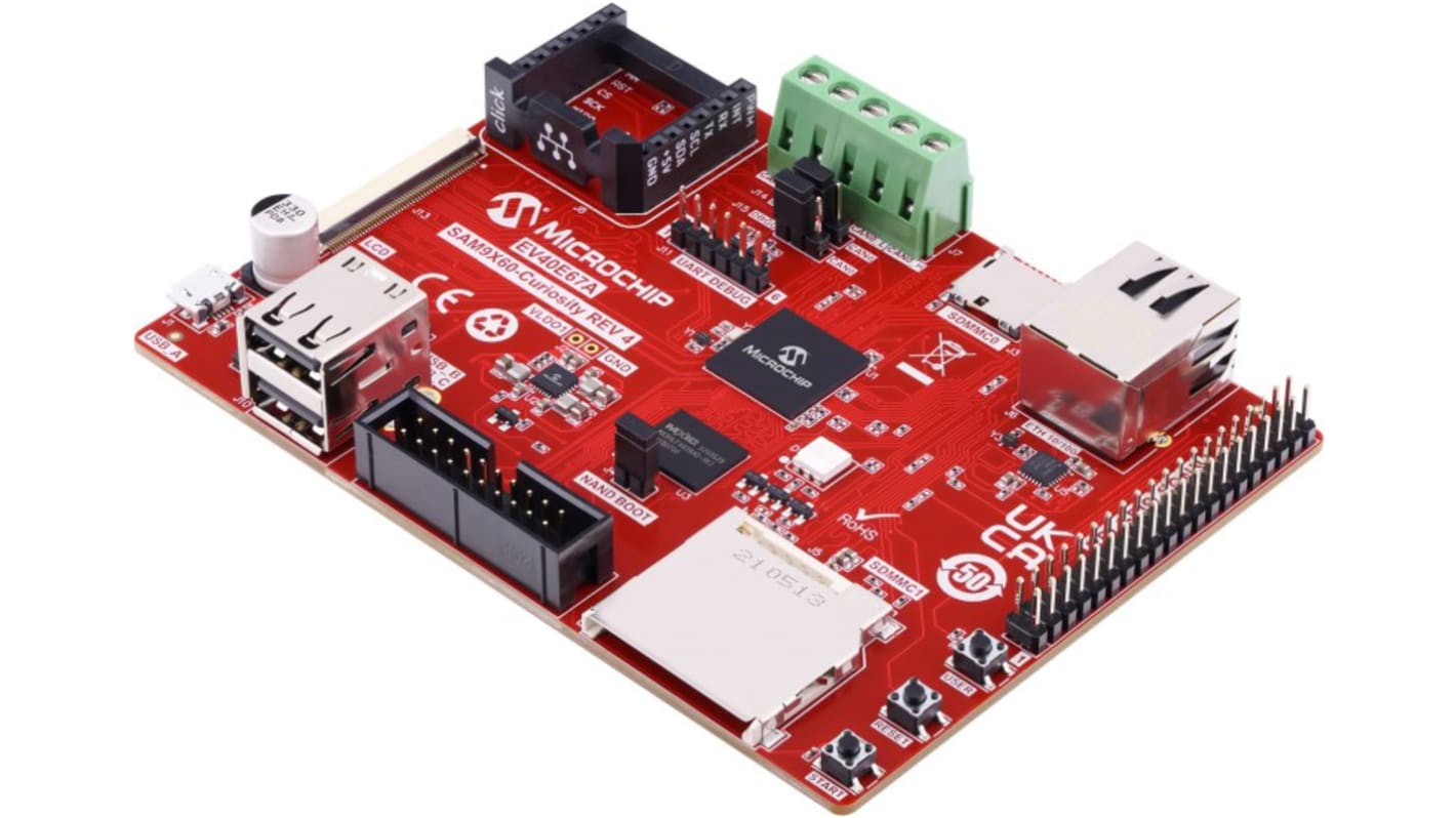 Microchip SAM9X60 Curiosity Development Board Development Board Development Board EV40E67A
