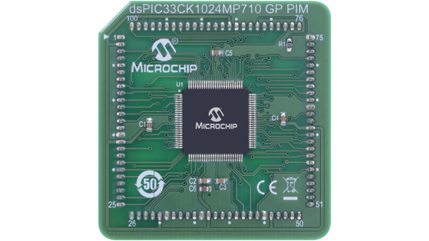 Microchip dsPIC33CK1024MP710 General Purpose Plug-In Module General Purpose Plug In Module Plug In Module EV74M01A