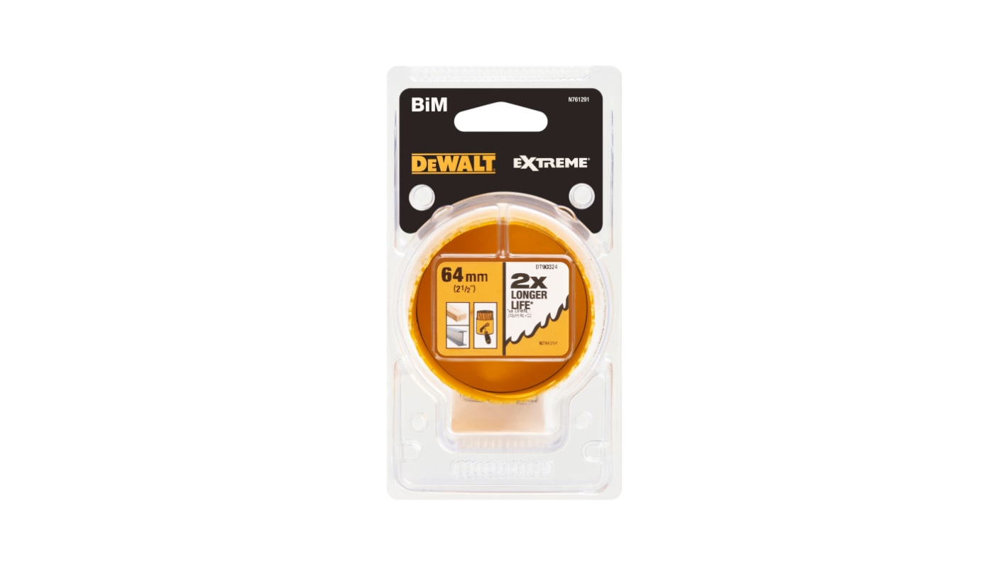 DeWALT Bimetall Lochsäge , Ø 64mm / Bohrtiefe 44mm