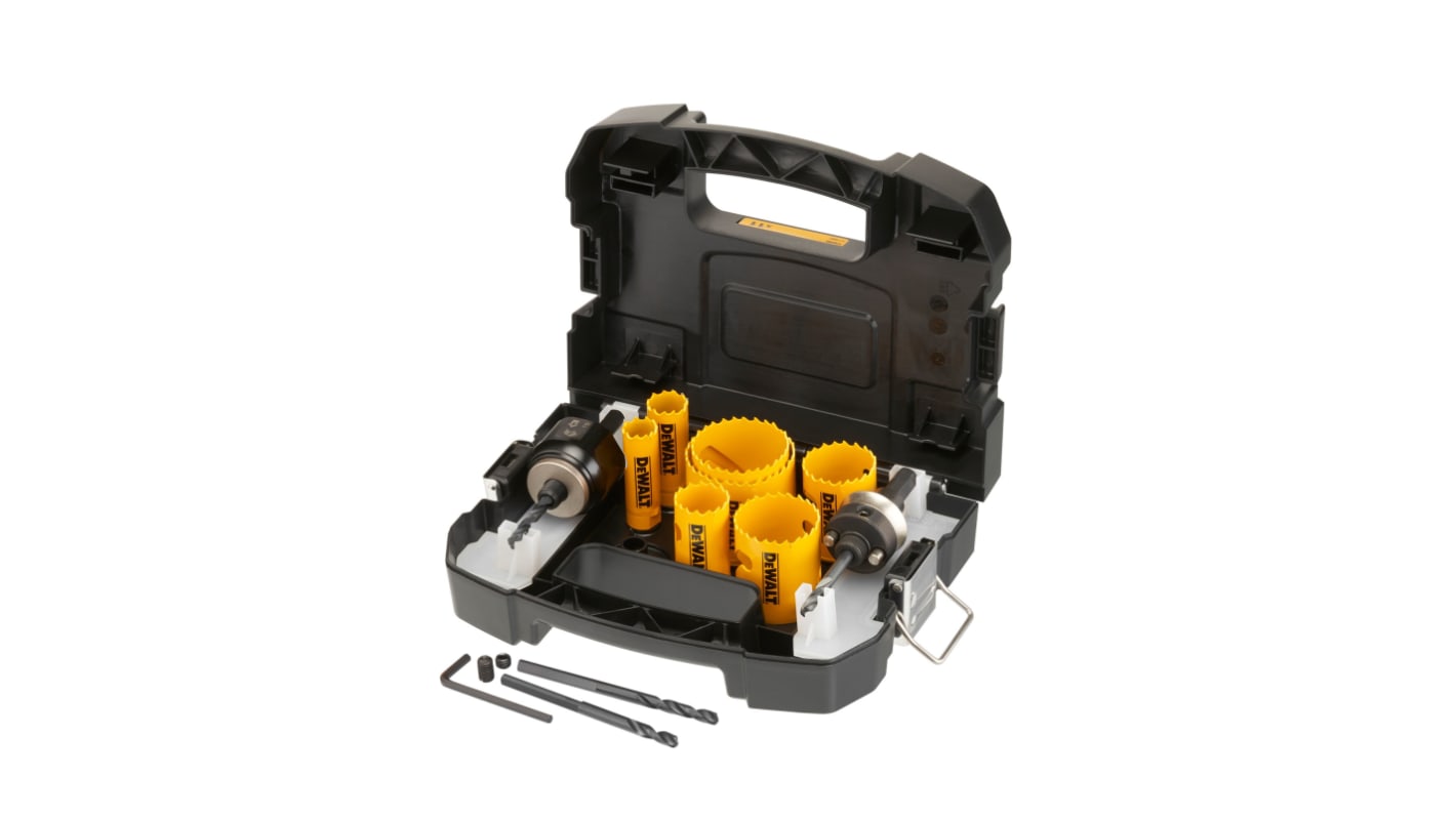 DeWALT Bi-metal 19 mm, 22 mm, 29 mm, 38 mm, 44 mm, 51 mm, 57 mm Hole Saw