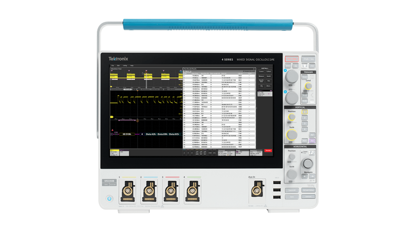 Tektronix 模拟, 数字混合信号示波器, 混合信号示波器, 台式, 500MHz带宽, 32数字通道, 4模拟通道, 4 Series MSO系列 MSO44B
