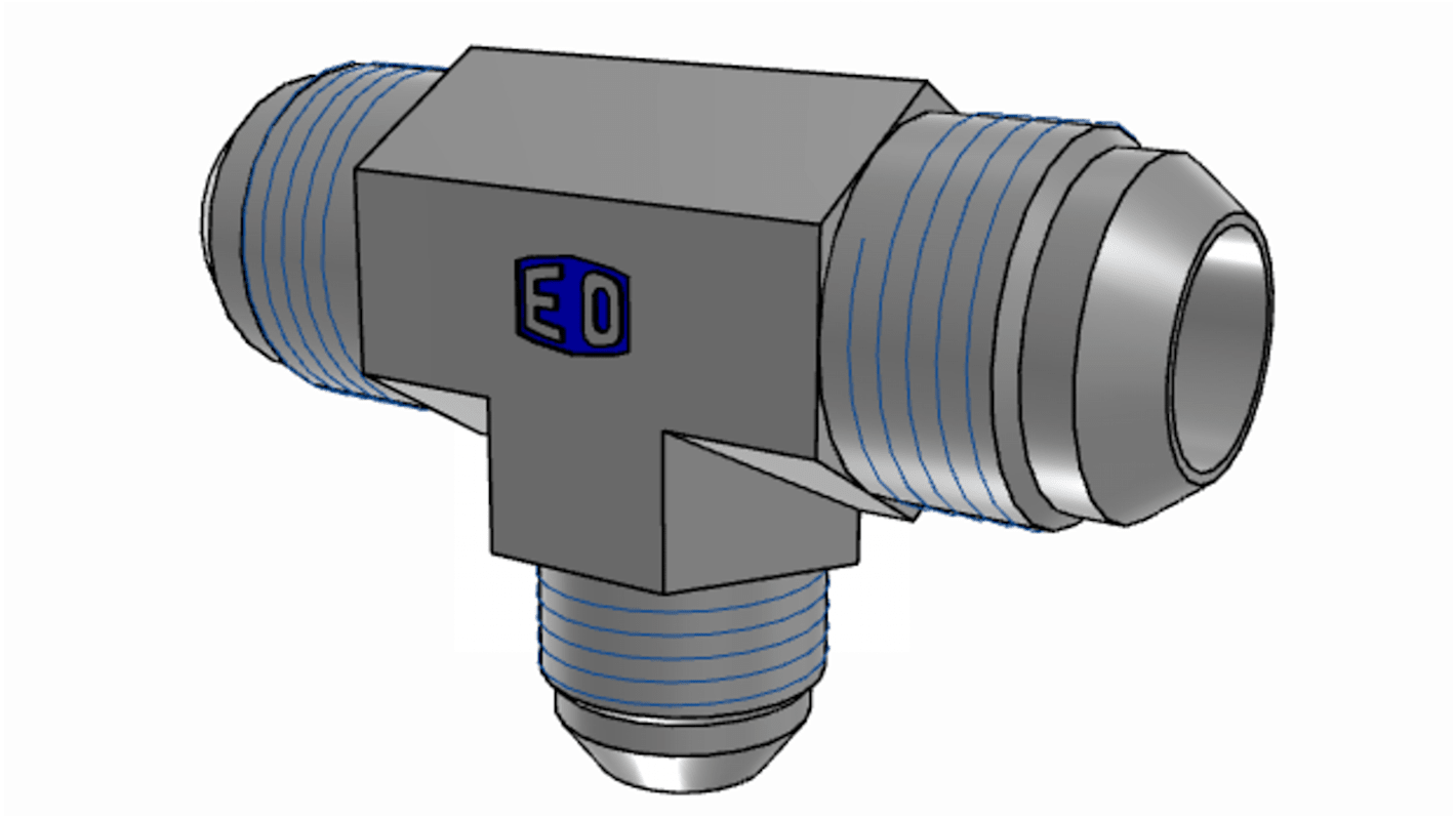 Parker Hydraulic Union Straight Threaded Adaptor UNF 1 1/16-12 Male to UNF 7/8-14 Male, 12-12-10JMTXS