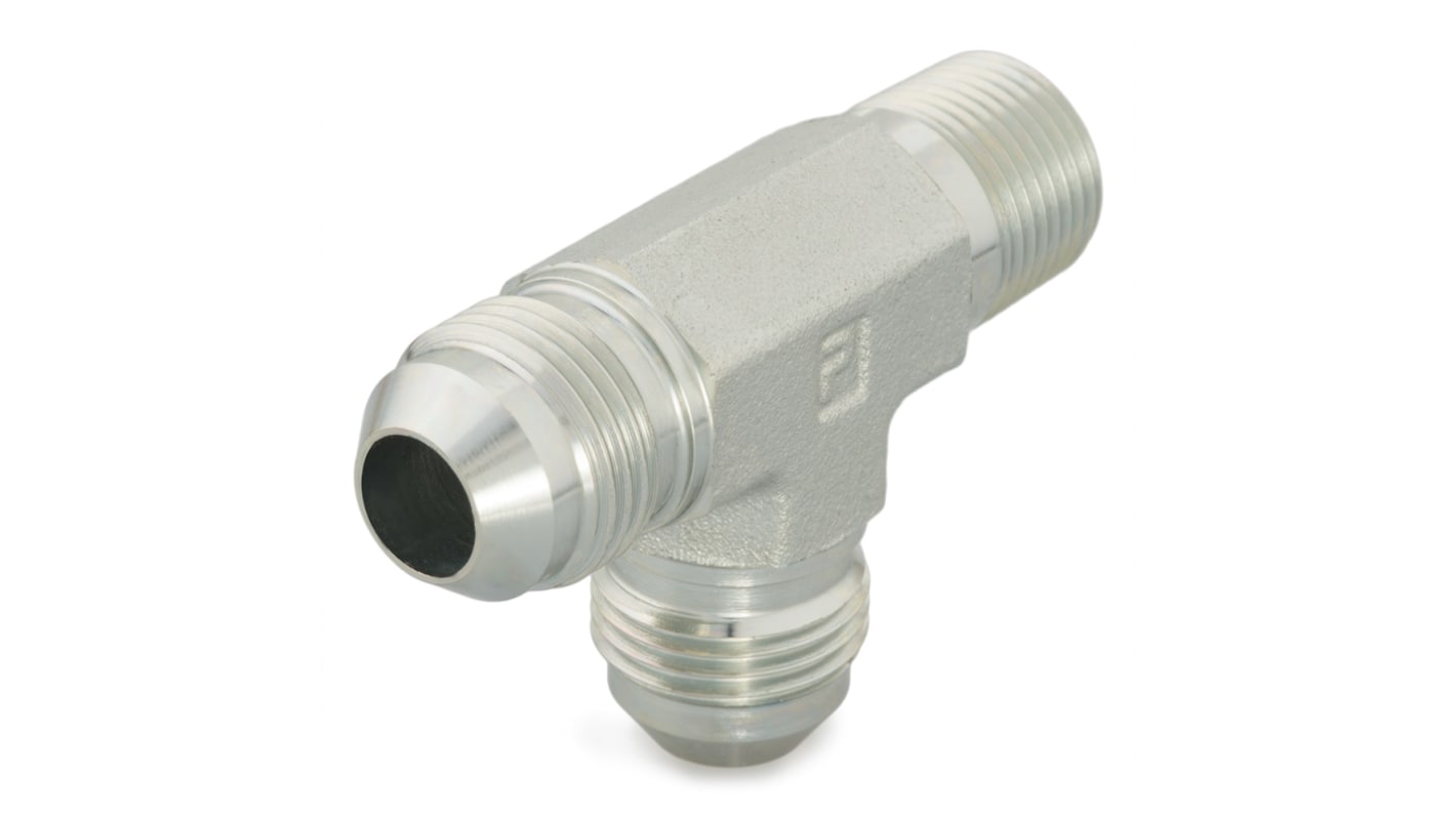 Parker Tee Male 37° JIC Flare to Male NPT/NPTF, 16 RTX-S