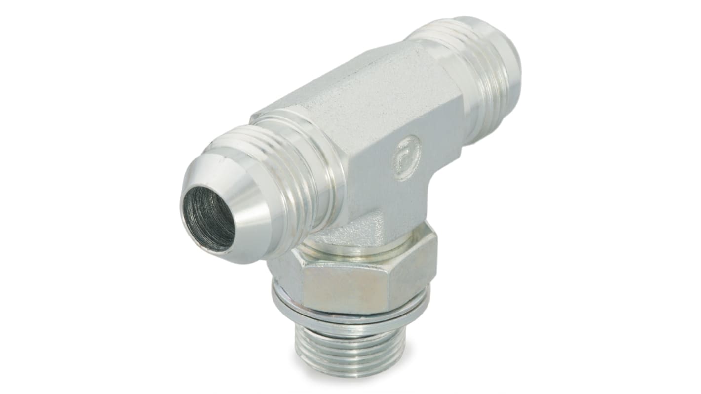 Parker Tee Male 37° JIC Flare to Male 37° JIC Flare, 4S4OMXS
