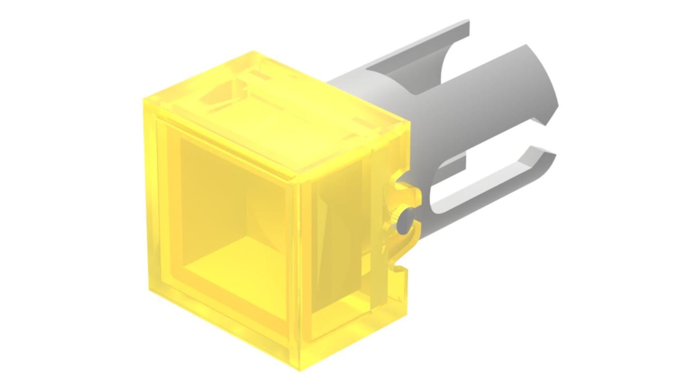 EAO Yellow Square Push Button Lens for Use with Push Button