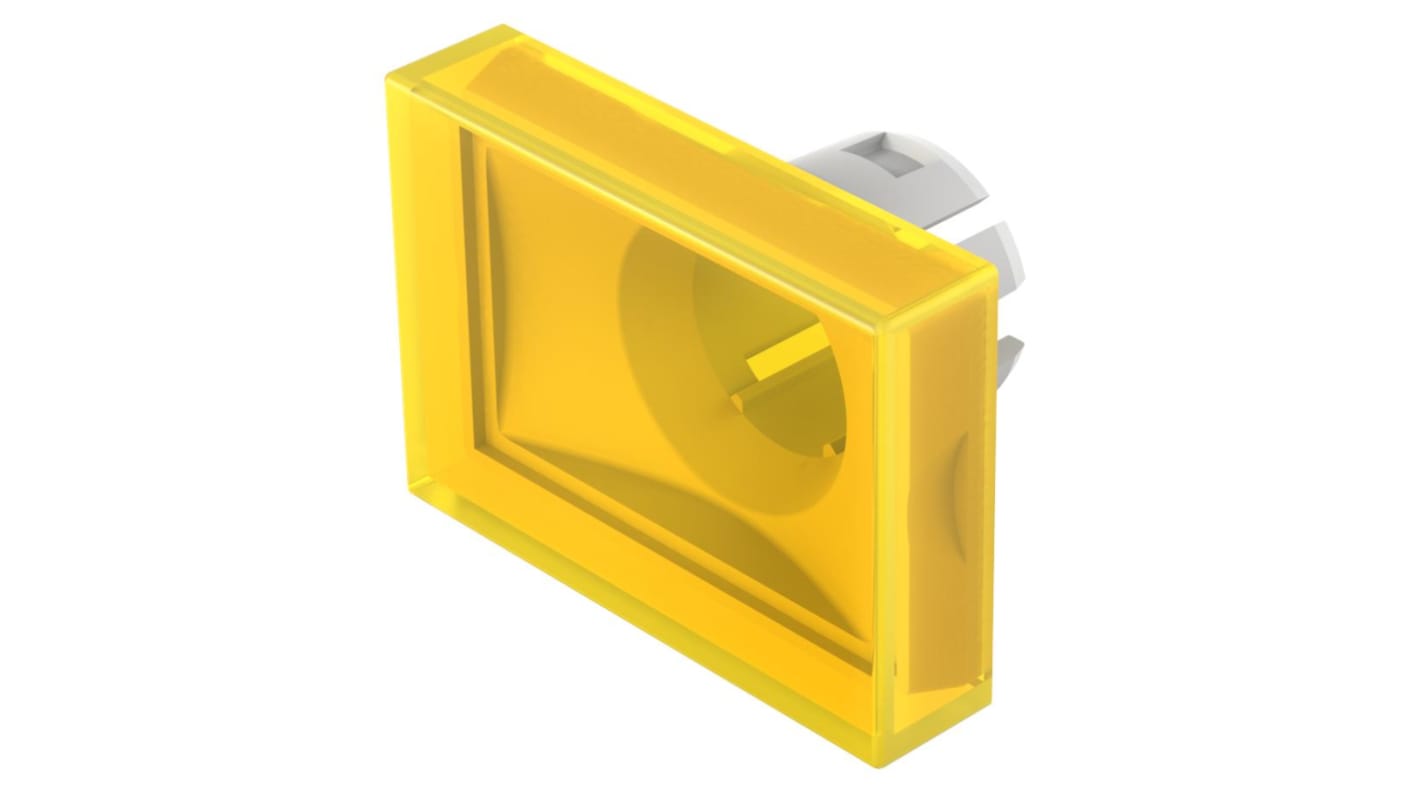 EAO Yellow Rectangular Push Button Lens for Use with Push Button