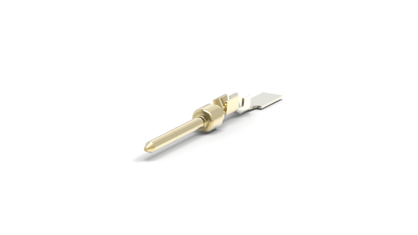 TE Connectivity, AMPLIMITE Series, PIN Crimp D-sub Connector Contact, Gold Pin, 28-24 AWG