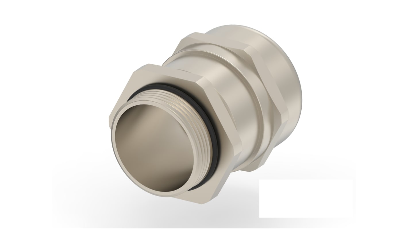 Entrelec 1SNG Series Brass Brass, CR, NBR Cable Gland, M32 Thread, 18mm min., 25mm max., IP66, IP68