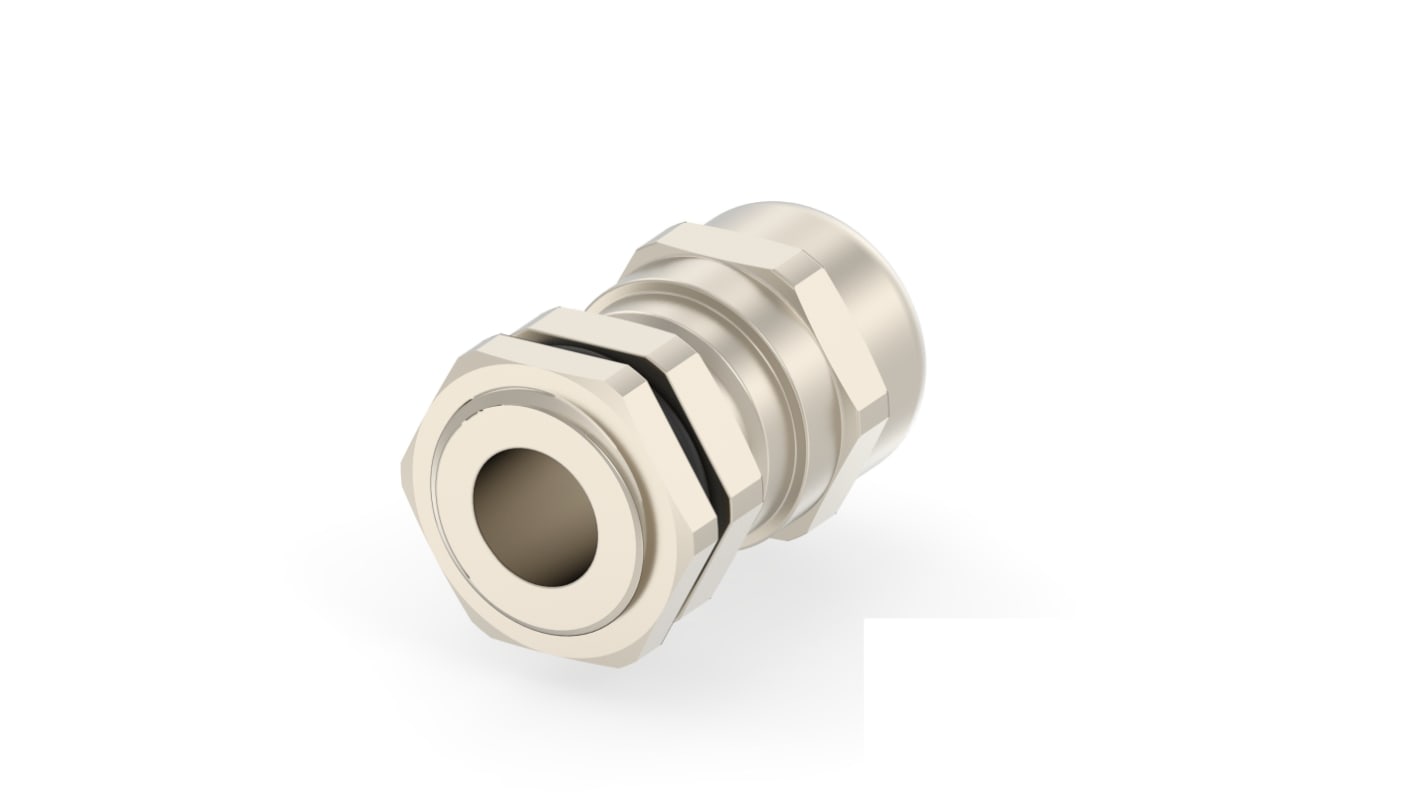 1SNG Series Brass Brass, CR, NBR, PA 6 Cable Gland, PG9 Thread, 4mm Min, 8mm Max, IP66, IP68