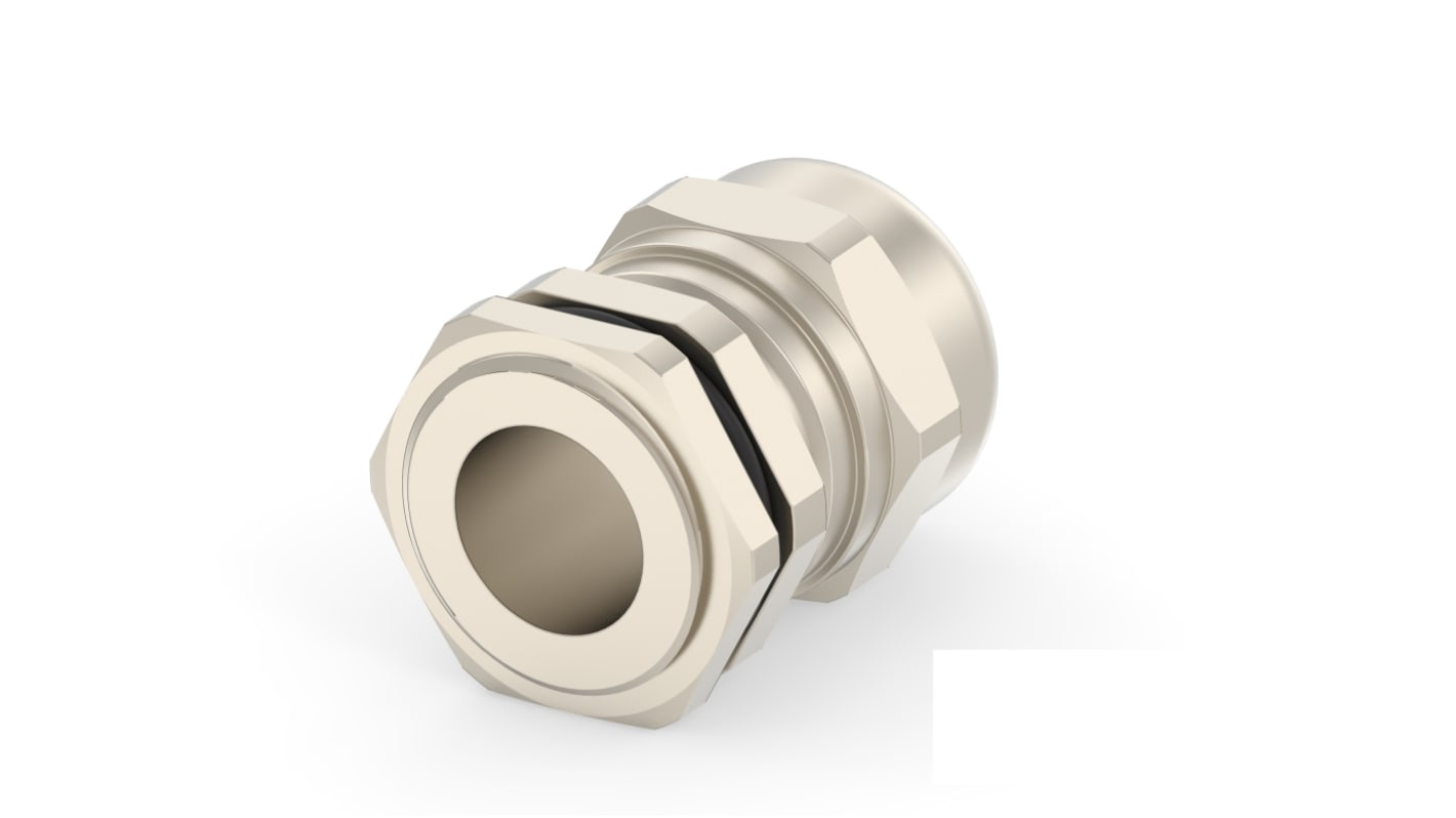 1SNG Series Brass Brass, CR, NBR, PA 6 Cable Gland, PG13.5 Thread, 6mm Min, 12mm Max, IP66, IP68