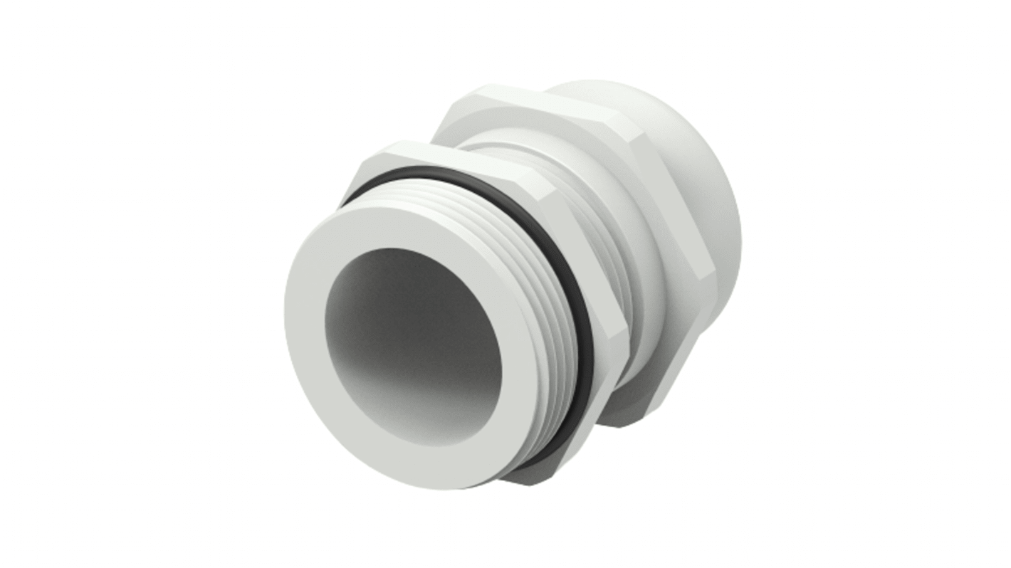 1SNG Series Light Grey PA 6 Cable Gland, M20 Thread, 6mm Min, 12mm Max, IP66, IP68