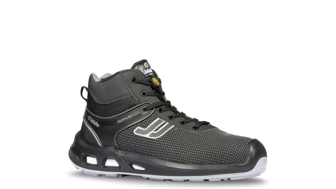 Jallatte JALSOLID JY134 Black ESD Safe Aluminium Toe CappedMen's Safety Boots, UK 6.5, EU 40