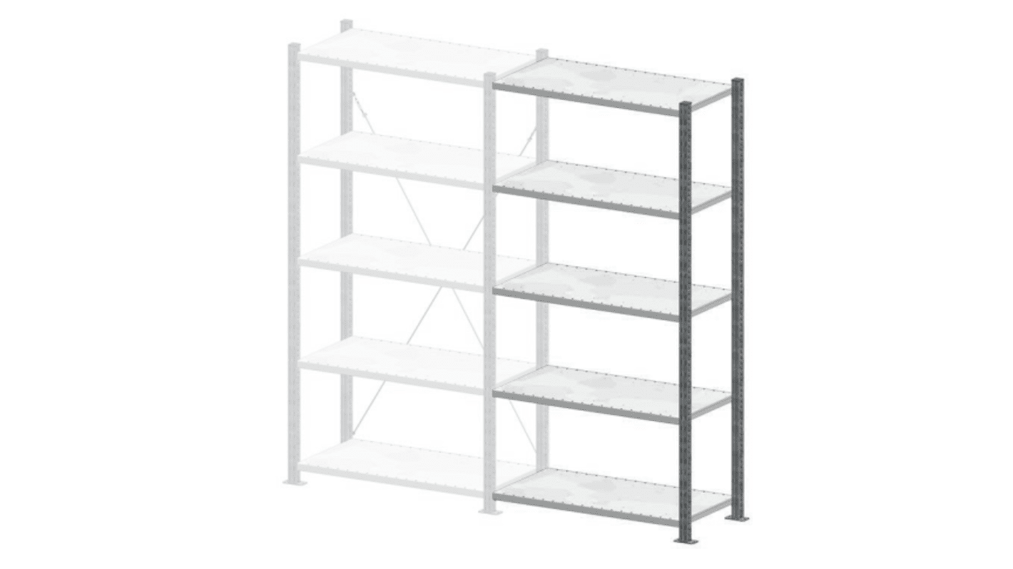 Manorga Steel Steel Storage Rack System Storage Racking, 2000mm, 1000mm x 500mm