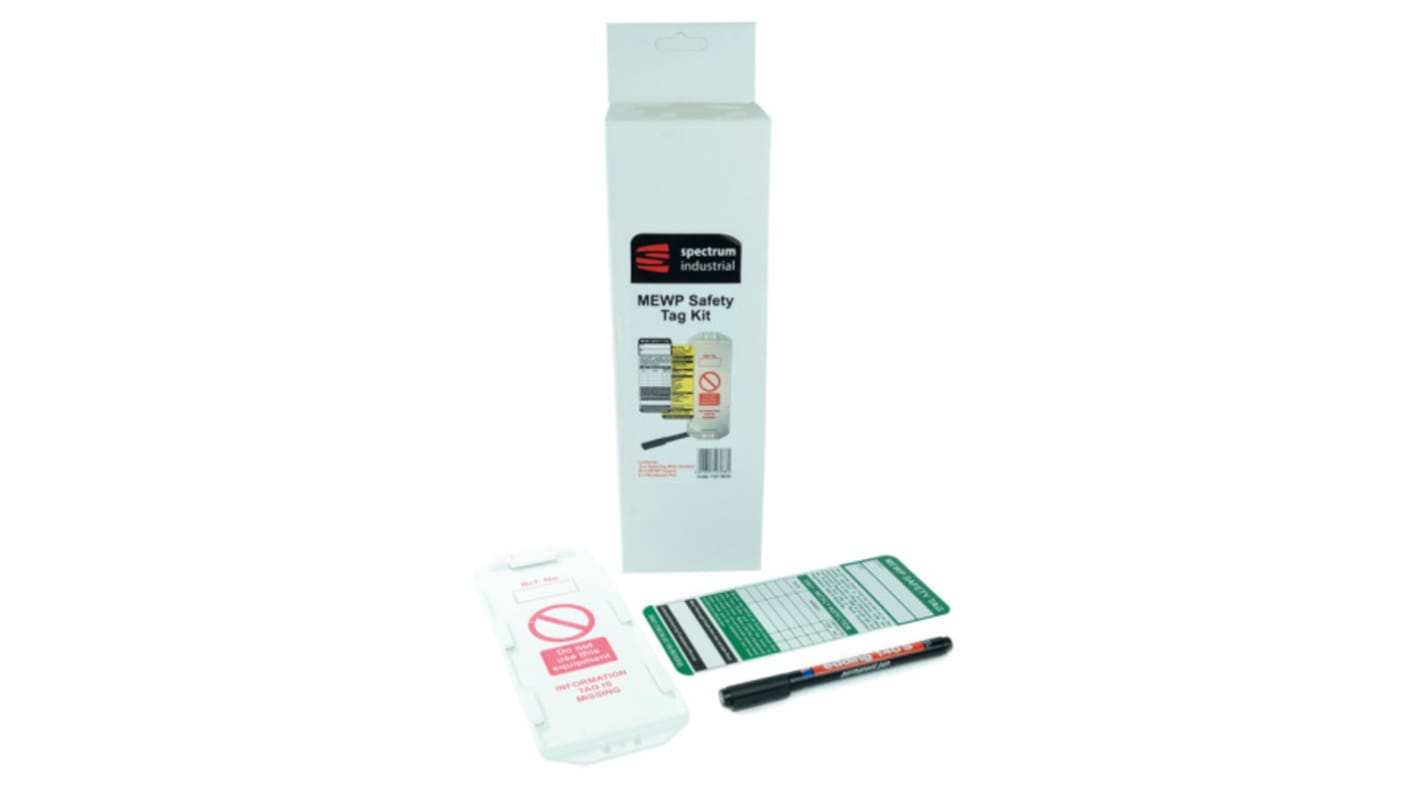 Spectrum Industrial Baugerüst-Einsteckschild Kit Weiß, 32Stück Stück