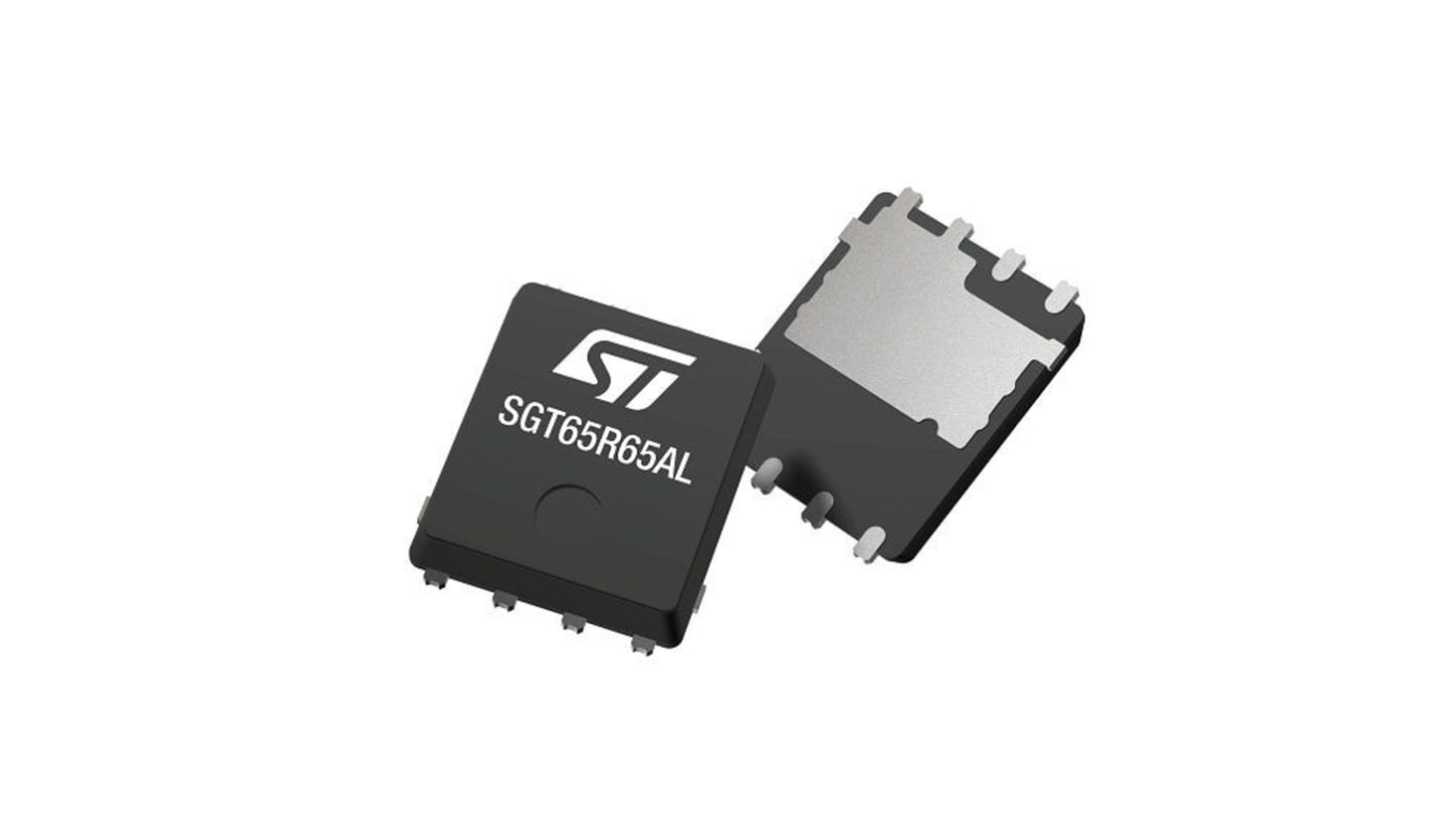 STMicroelectronics GaN N-Channel MOSFET Transistor, 25 A, 750 V, 4-Pin PowerFLAT 5x6 HV SGT65R65AL