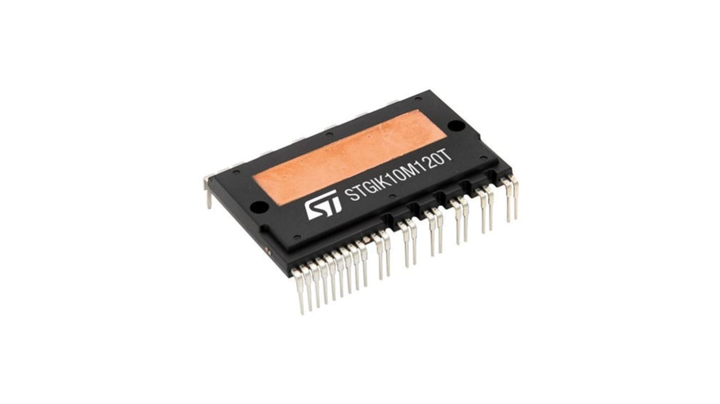 STMicroelectronics STGIK10M120T, P-Channel 3 Phase Smart Power Module, 10 A 1200 V, 30-Pin SDIPHP-30L, Through Hole