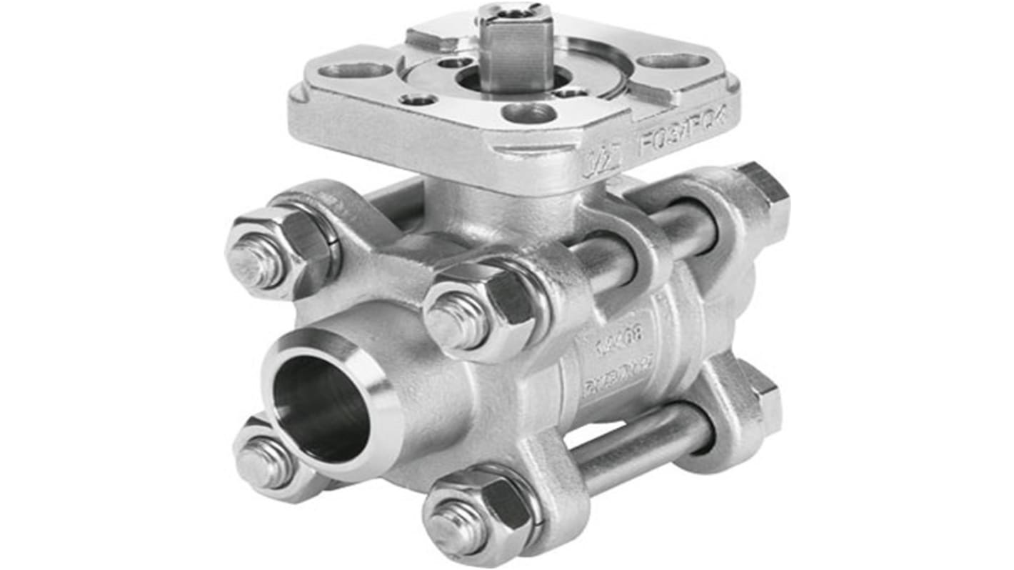 Festo Stainless Steel 2 Way, Ball Valve, Threaded, 32mm, 63bar Operating Pressure