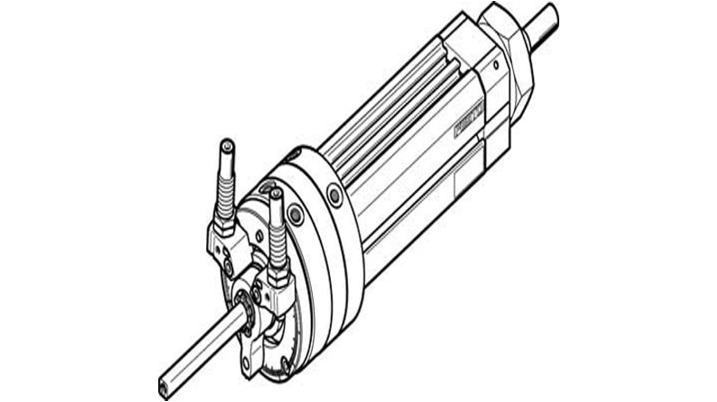 Festo DSL Series 8 bar Double Action Pneumatic Rotary Actuator, 246° Rotary Angle, 20mm Bore