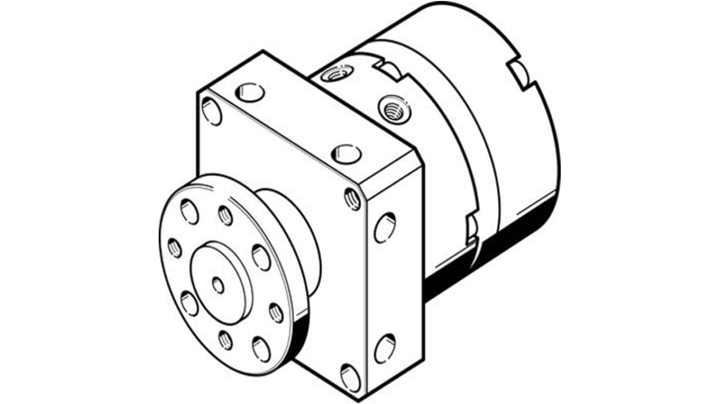 Festo DSM Series 8 bar Double Action Pneumatic Rotary Actuator, 200° Rotary Angle, 10mm Bore