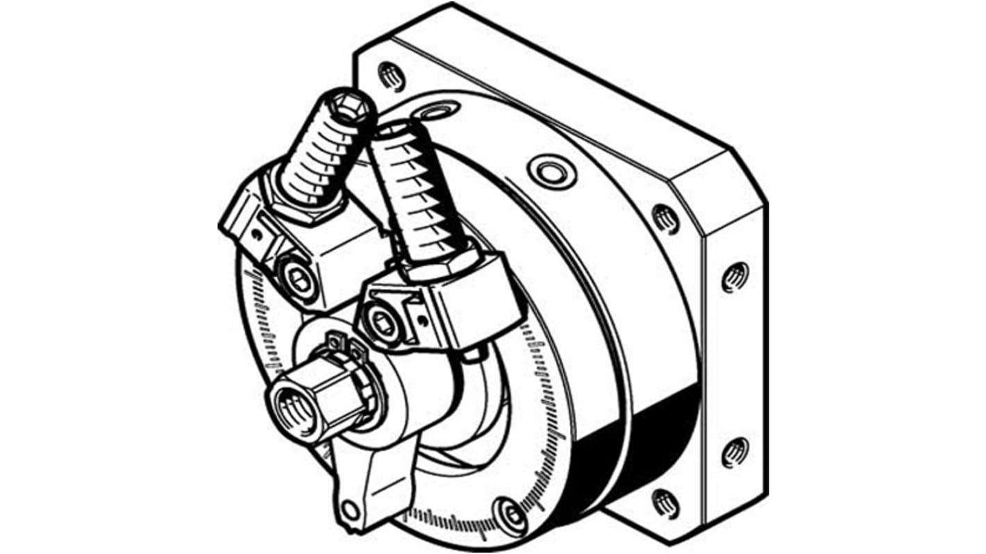 Festo DSM Series 10 bar Double Action Pneumatic Rotary Actuator, 246° Rotary Angle, 12mm Bore