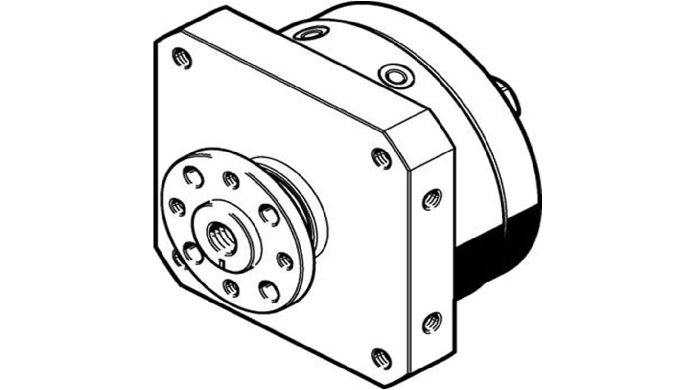 Festo DSM Series 10 bar Double Action Pneumatic Rotary Actuator, 270° Rotary Angle, 25mm Bore