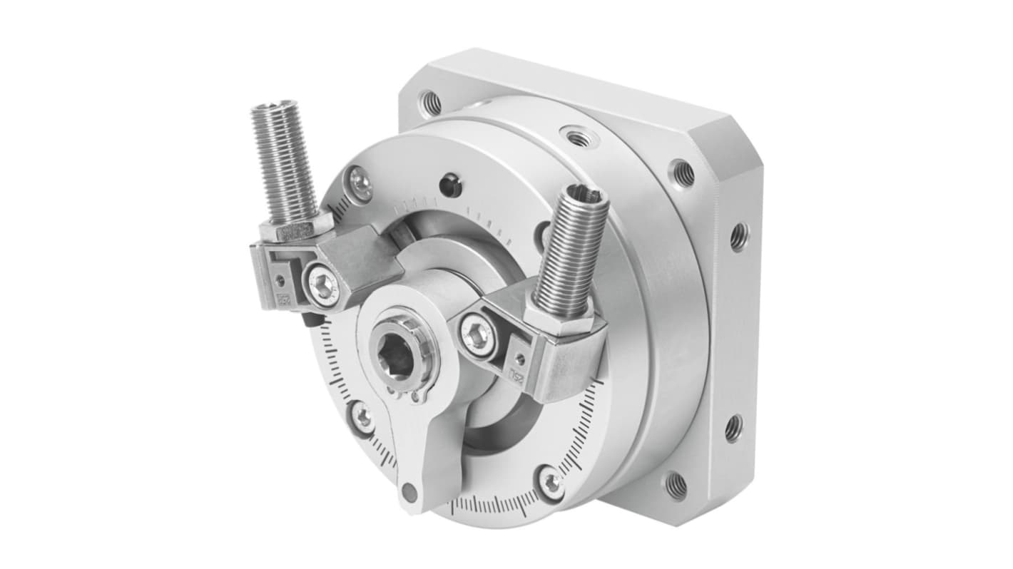 Festo DSM Series 10 bar Double Action Pneumatic Rotary Actuator, 246° Rotary Angle, 25mm Bore