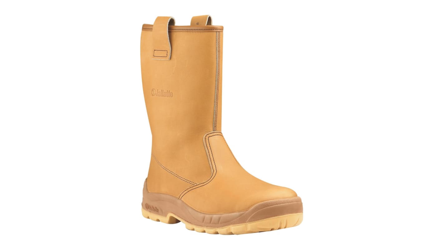 Jallatte JALASKA SAS EN20345 S3, Unisex, Sicherheitsstiefel Beige, mit Edelstahl-Schutzkappe , Größe 47 / UK 12