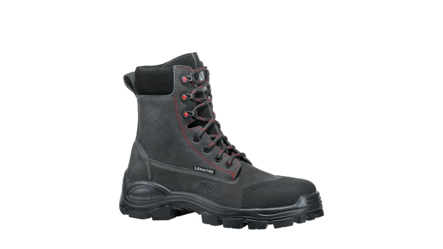 LEMAITRE SECURITE DISCOVER Black, Grey, Red Composite Toe Capped Unisex Safety Boot, UK 4, EU 37