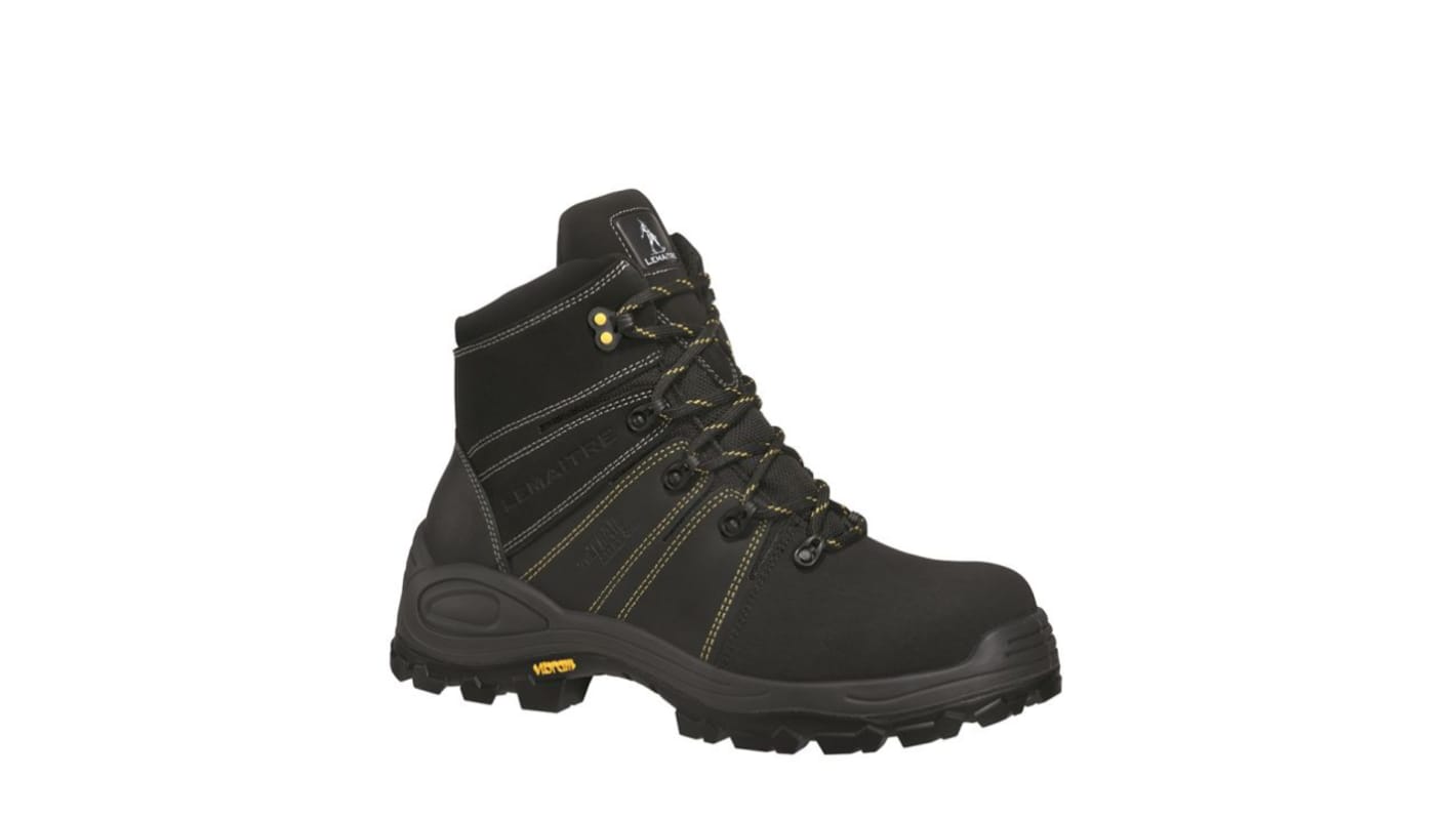 LEMAITRE SECURITE TREK NOIR S3 Black Composite Toe Capped Unisex Safety Boots, UK 9, EU 43