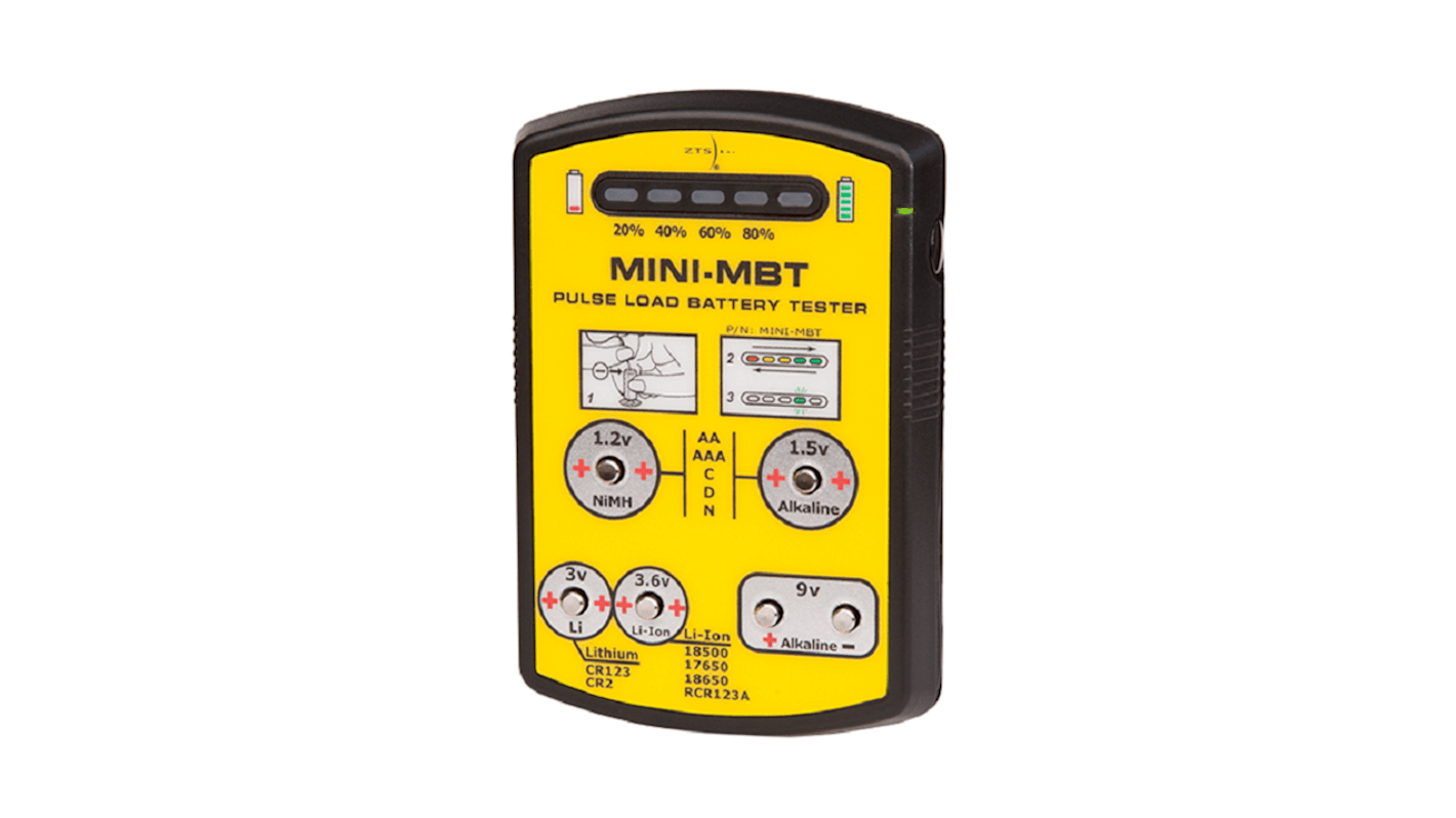 ZTS 1.5 V, 9V, AA, AAA, C, D电池测试仪, MINI-MBT