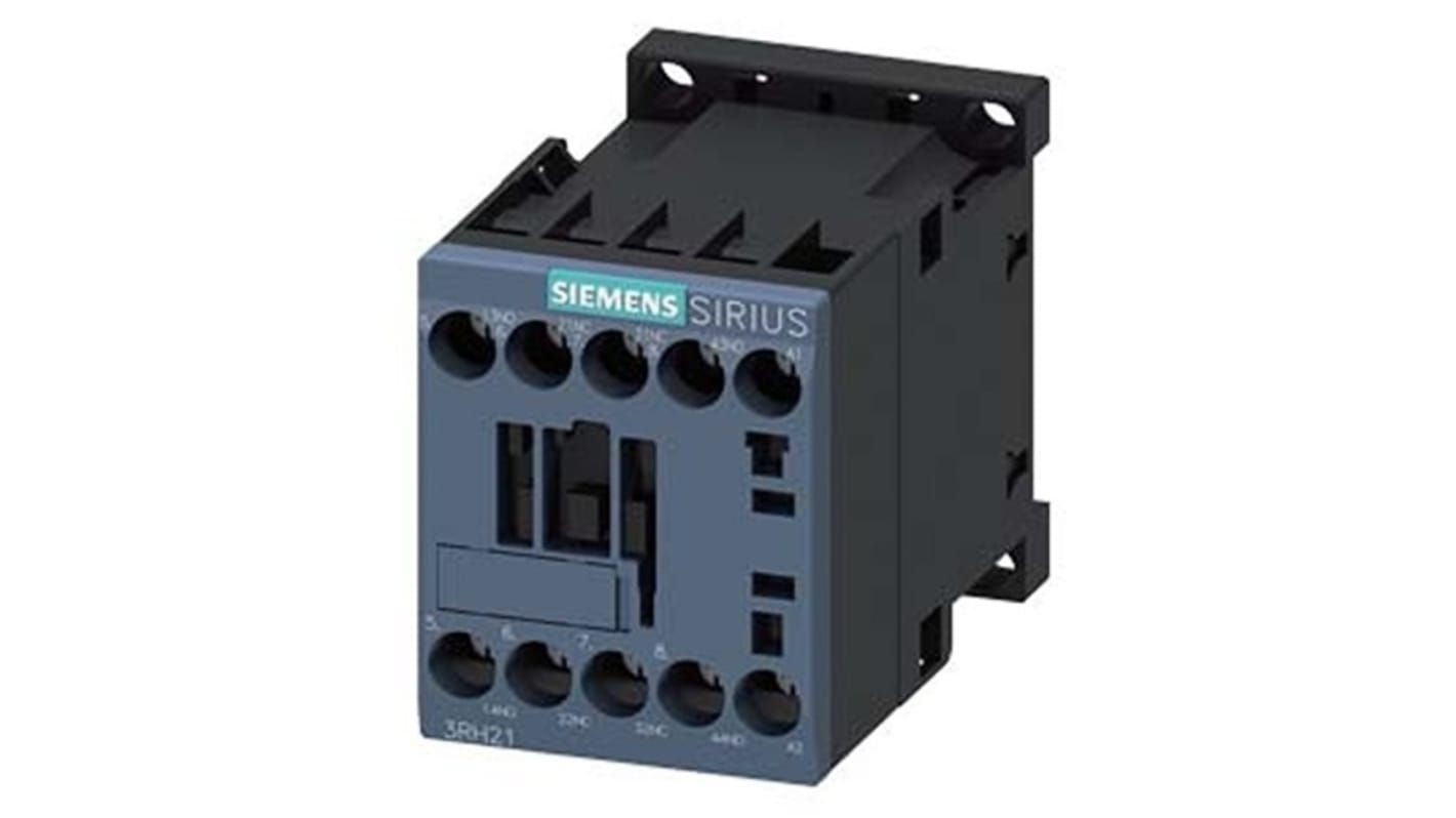 Relè contattore Siemens, serie 3RH2, 4 poli, 2 NO + 2NC, 10 A, bobina 32 V ac