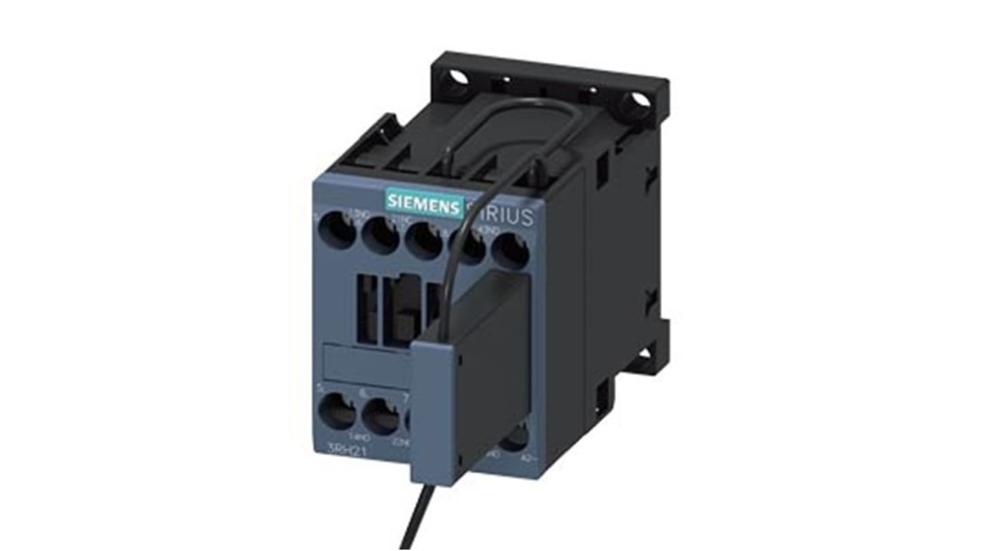 Relè contattore Siemens, serie 3RH2, 4 poli, 2NA + 1NC, 10 A, bobina 125 V CC