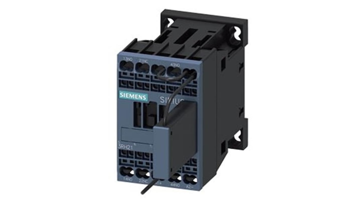 Przekaźnik pomocniczy 125 V DC Siemens styki: 4 10 A 2NO + 1NC 3RH2122-2KG40-0LA4