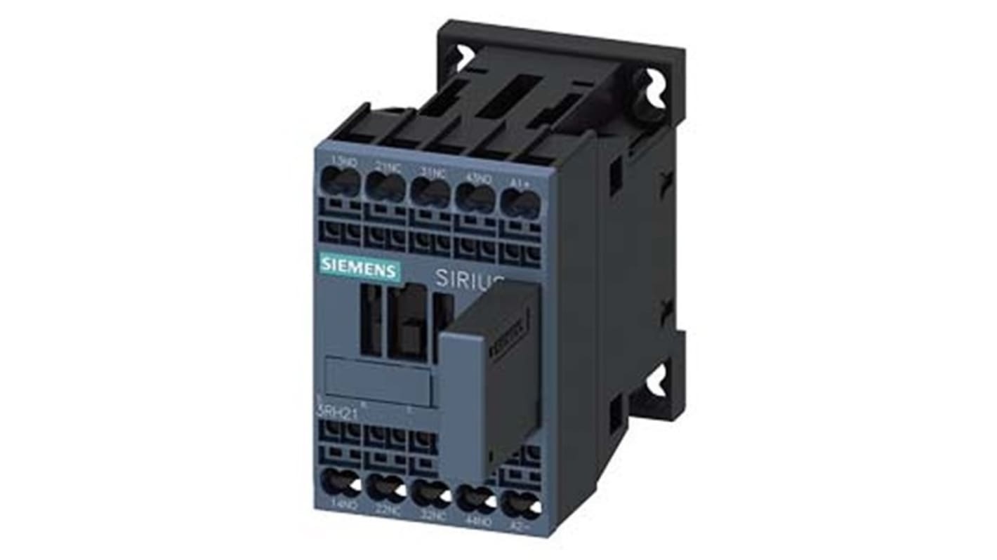 Siemens SIRIUS 3RH2 Contactor Relay, 24 V dc Coil, 4-Pole, 10 A, 2NO + 2NC, 690 V ac