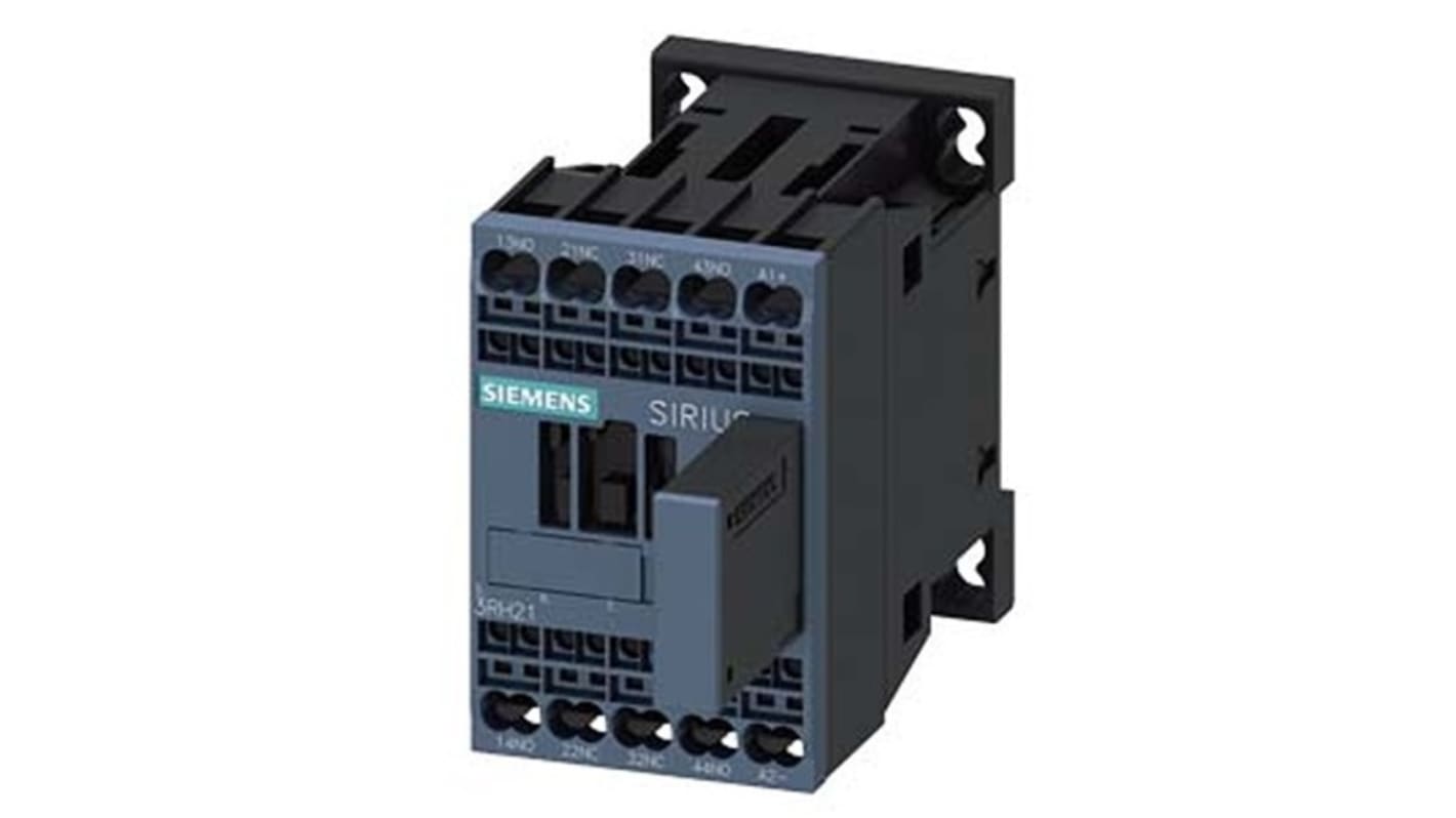 Siemens SIRIUS 3RH2 Contactor Relay, 24 V dc Coil, 4-Pole, 10 A, 2NO + 2NC, 690 V ac