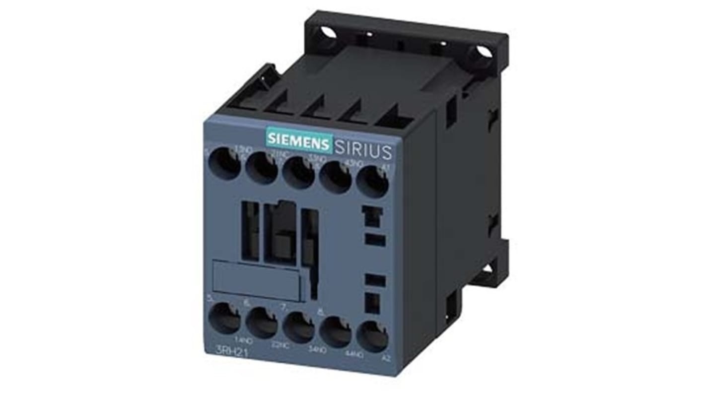 Siemens SIRIUS 3RH2 Contactor Relay, 240 V ac Coil, 4-Pole, 10 A, 3NO + 1NC, 690 V ac
