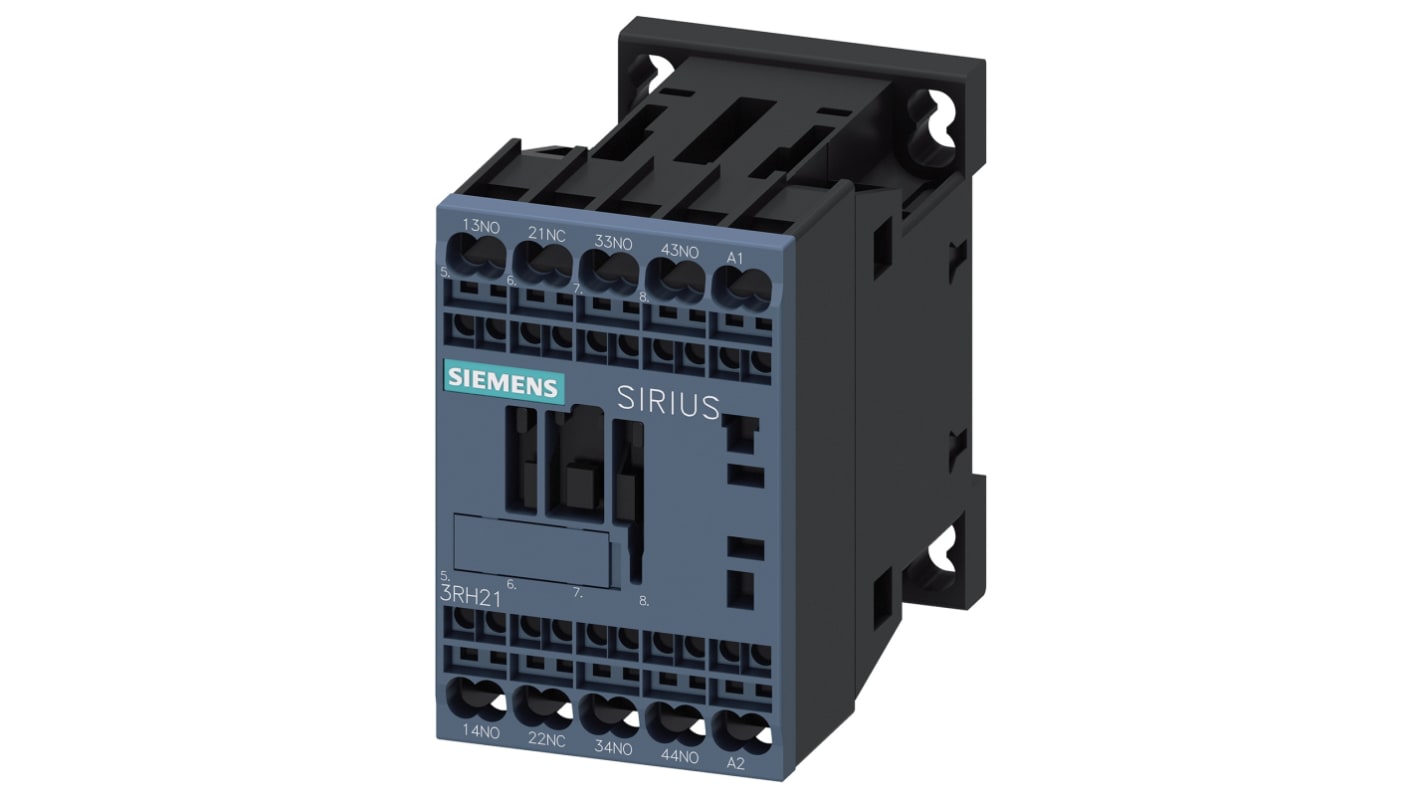 Siemens SIRIUS 3RH2 Contactor Relay, 230 V ac Coil, 4-Pole, 10 A, 3NO + 1NC, 690 V ac