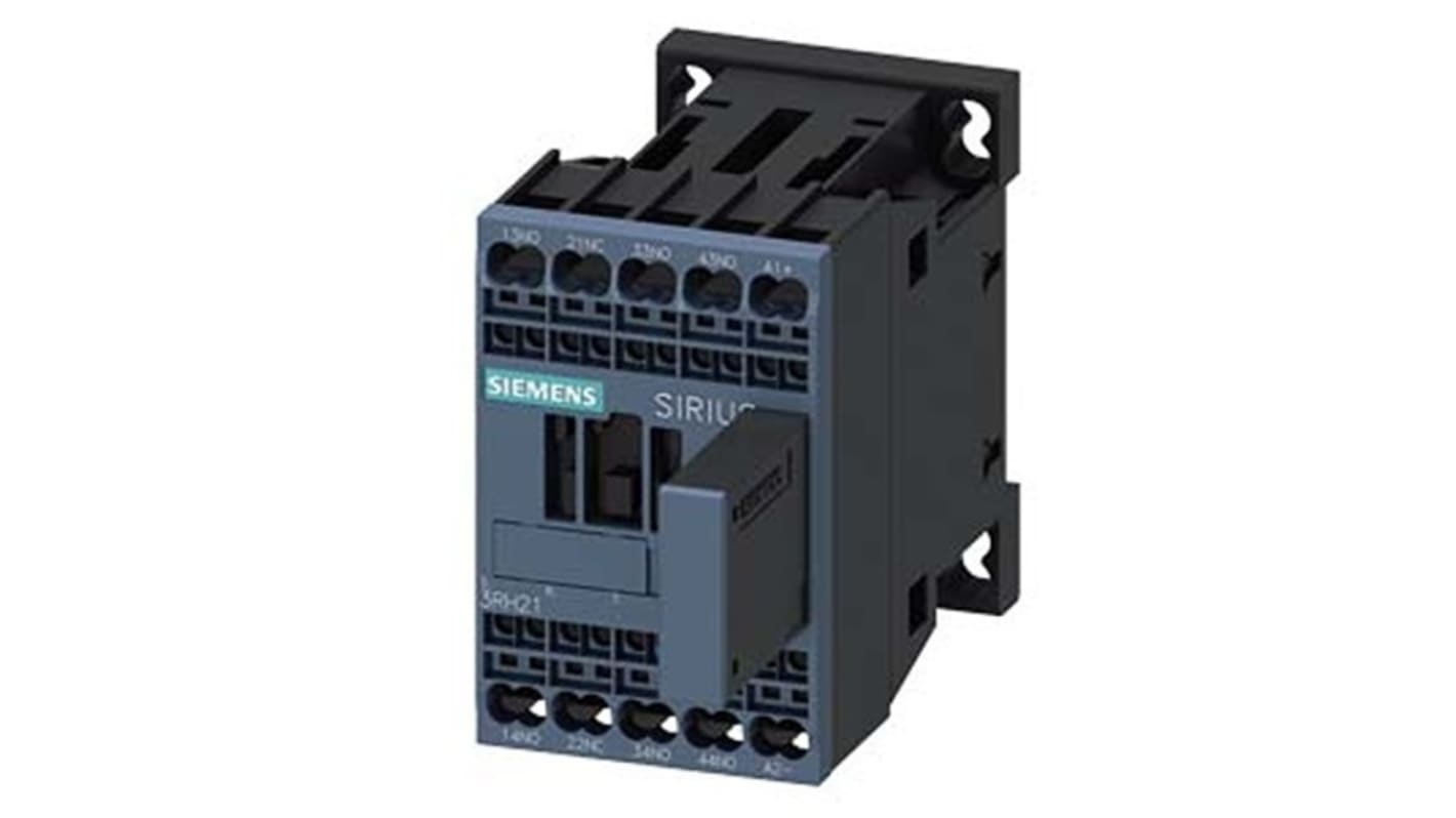 Siemens SIRIUS 3RH2 Contactor Relay, 24 V dc Coil, 4-Pole, 10 A, 3NO + 1NC, 690 V ac