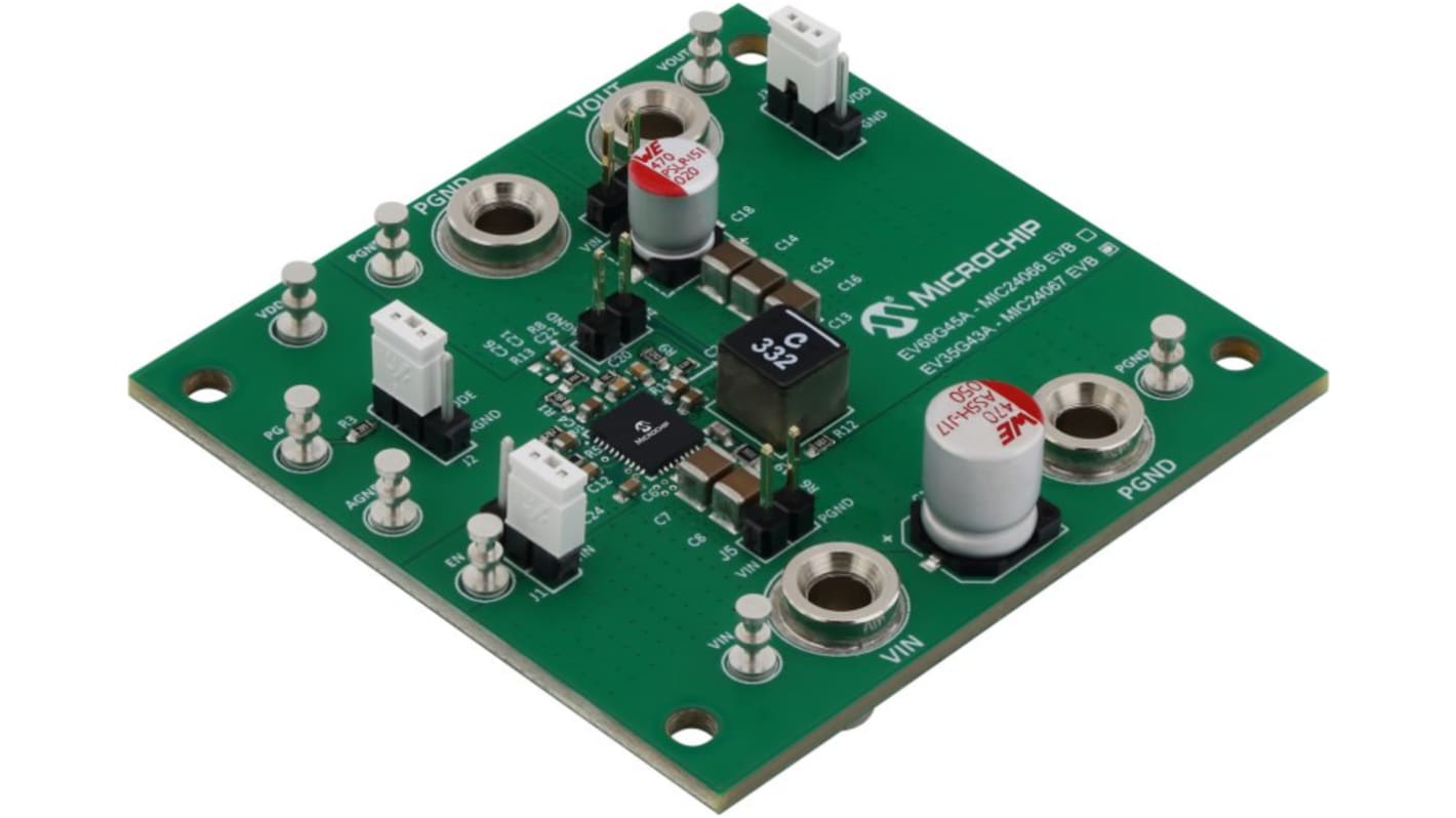 Microchip EV35G43A, 评估测试板 评估套件, MIC24067 EVB芯片